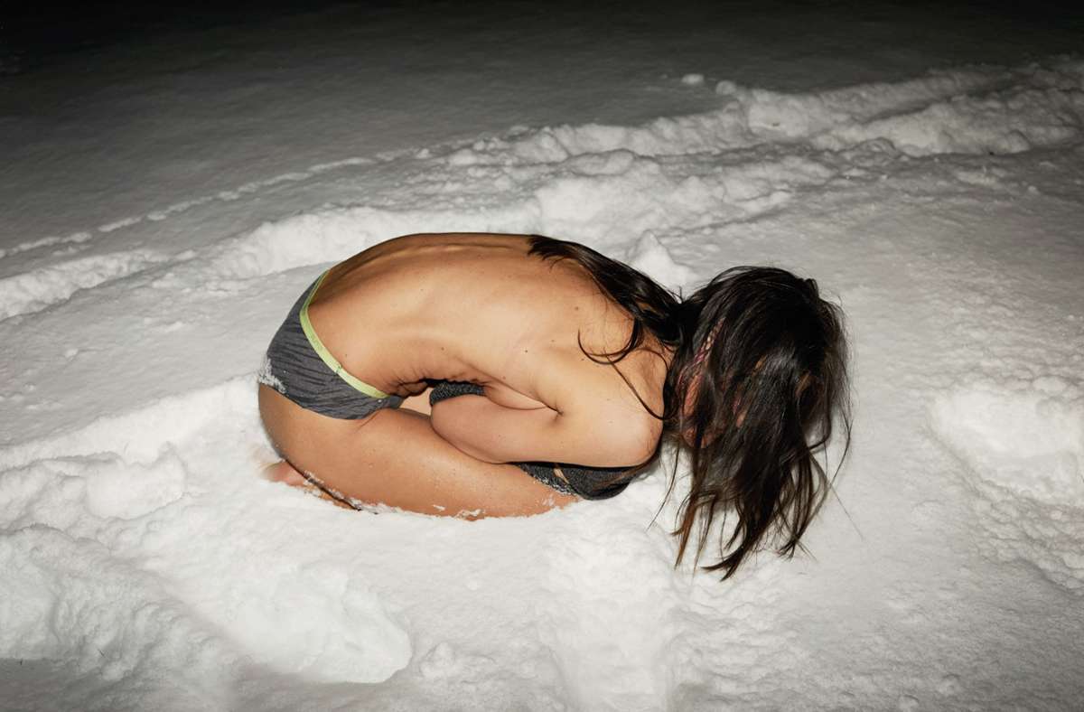 „Julia Playing in the Snow“, Eckernförde, 2018.