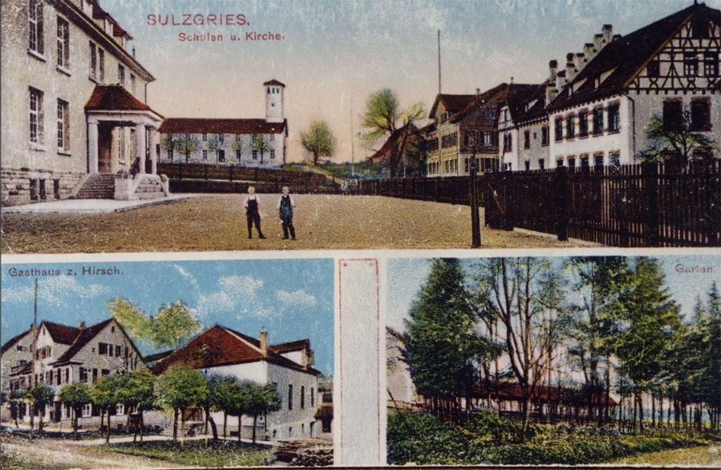 Damals und heute: Rüdern und Sulzgries