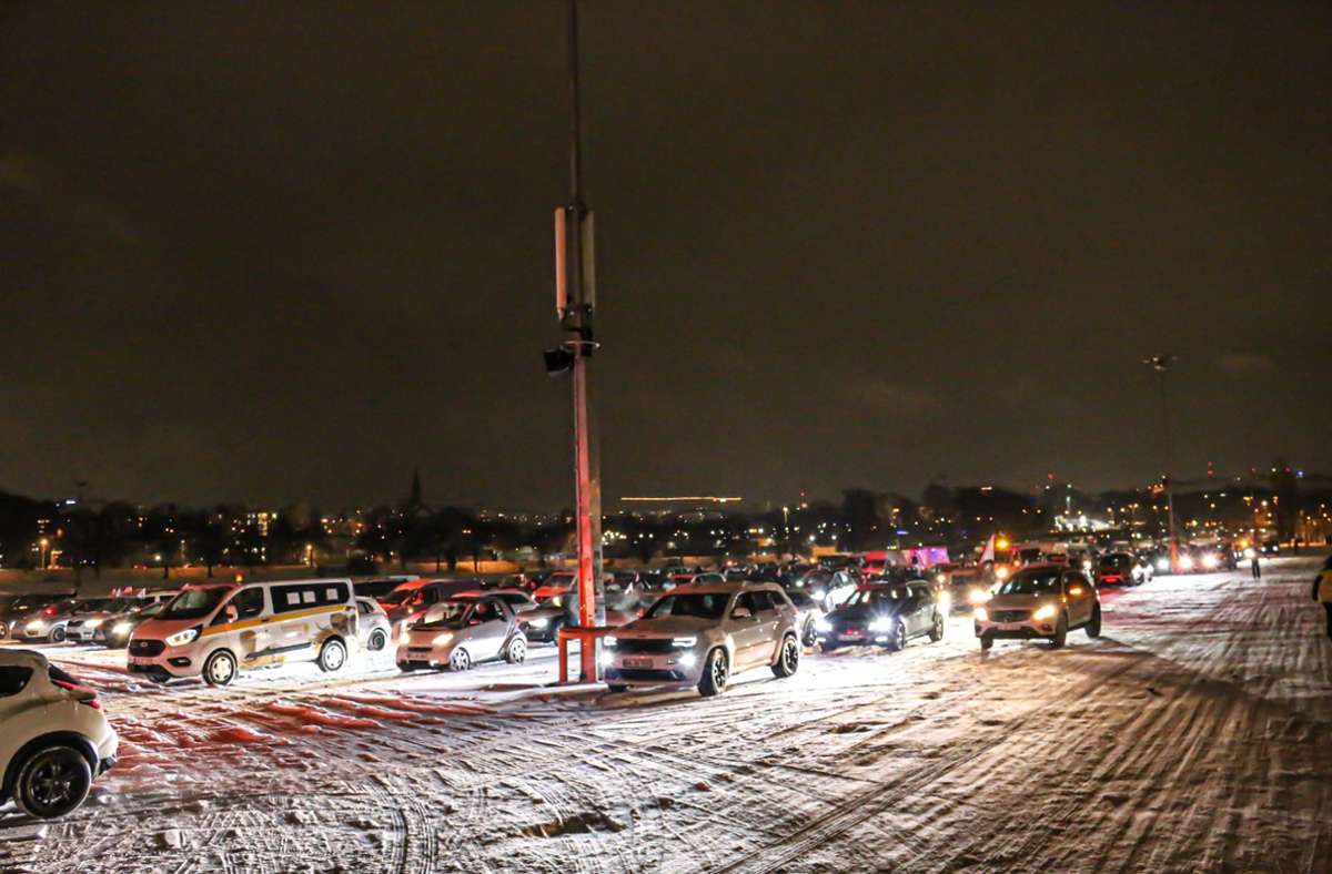 Kundgebung in Stuttgart: Wieder Coronaprotest mit Autos