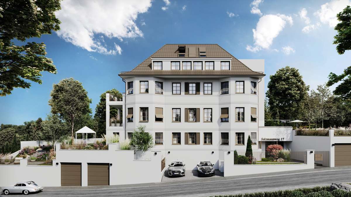 So könnte die Luxus-Mehrfamilienvilla  am Stuttgarter Killesberg aussehen. Wie der heruntergewohnt Bau bisher aussah und weitere Wohnprojekte in der Bildergalerie.