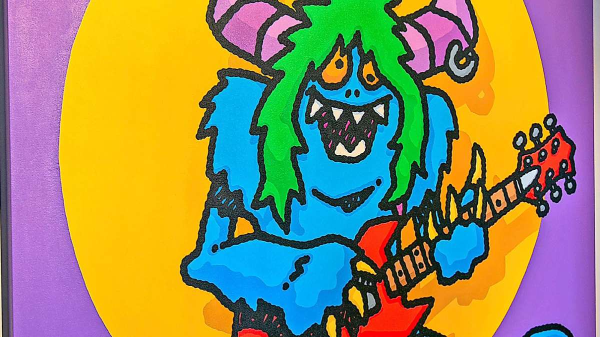 Ed Hecks Pop-Art in Nürtingen: Farbenfrohe Kunst mit kindlichem Blick