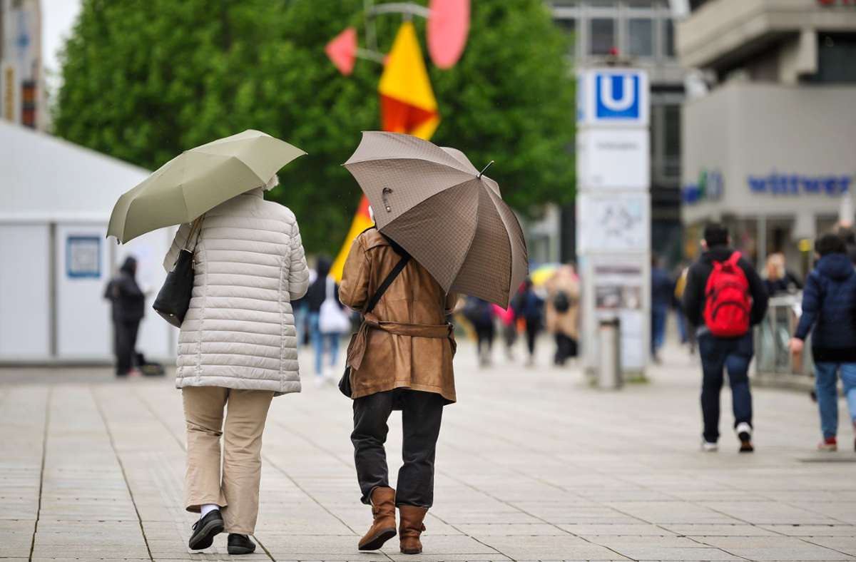 Das Juli-Wetter  in Stuttgart war zum Teil auch  ungemütlich. Foto: Lichtgut/Max Kovalenko