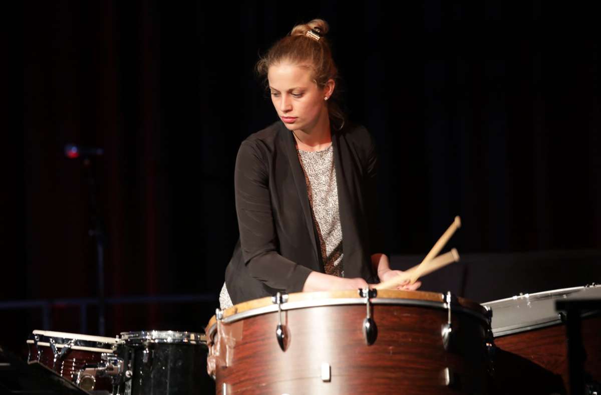 Percussionistin Vanessa Porter beim Eröffnungsfest 2017