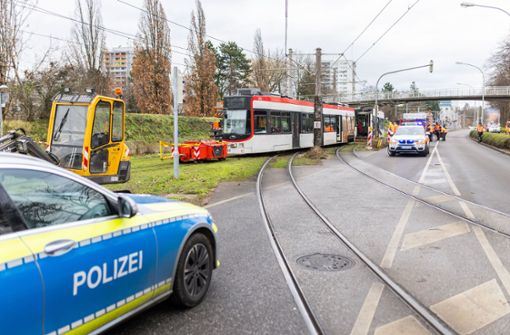 In Freiburg sind am Donnerstag zwei Stadtbahnen zusammengestoßen. Foto: dpa/Philipp von Ditfurth