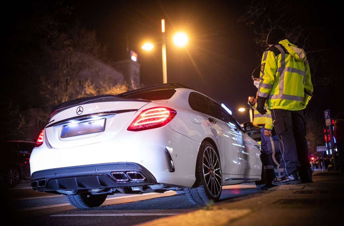 Verkehrskontrolle in Fellbach: Getunte Autos im Visier der Polizei