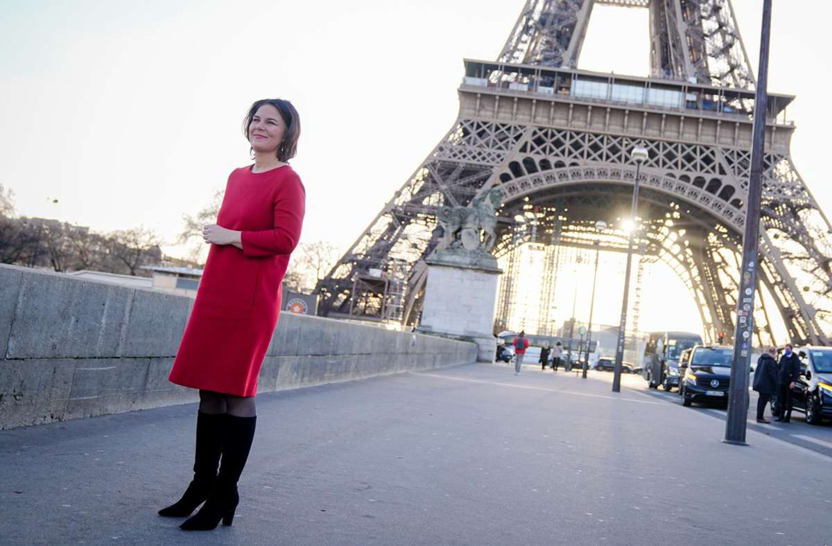 Die neue Außenministerin Annalena Baerbock in Paris.