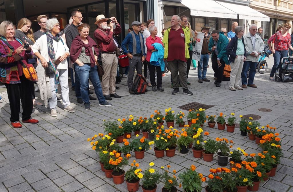 Aktivisten fordern mehr Einsatz für Frieden: Aktivisten erinnern in Esslingen an den Beginn des Zweiten Weltkriegs