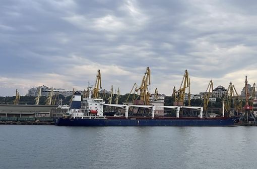 Der Frachter „Razoni“ läuft mit 26 000 Tonnen Mais aus. Foto: Uncredited/Ukrainian Infrastuctu/Uncredited