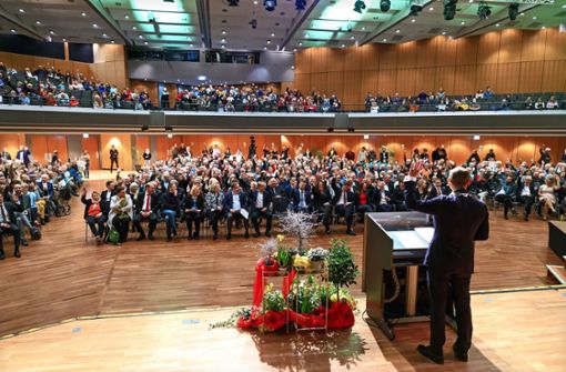 Rund 1000 Gäste sind der Einladung von OB Stefan Belz zum politischen Jahresauftakt gefolgt. Foto: Stefanie Schlecht