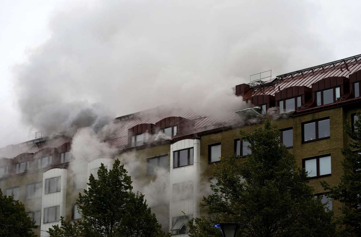 Schweden: Explosion und Brand in Göteborg