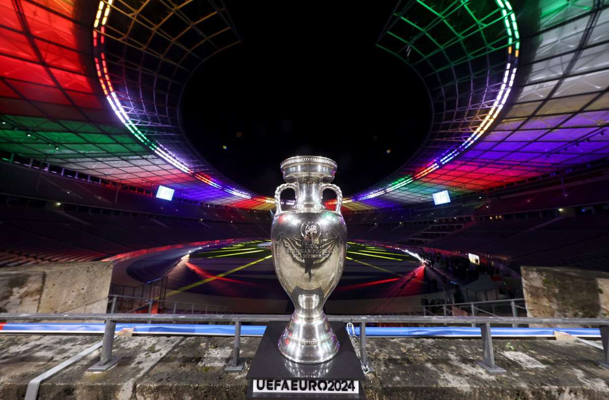 Im Berliner Olympiastadion findet das Finale der Fußball-EM 2024 statt. (Archivbild) Foto: dpa/Alexander Hassenstein