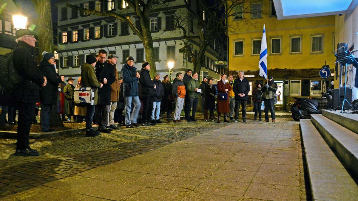 Kundgebung in Esslingen: Solidarität mit Israel