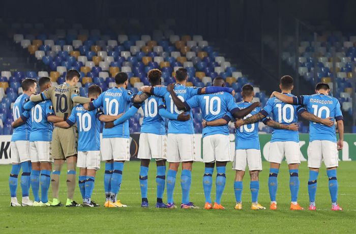 SSC Neapel in der Europa League: Emotionaler Abschied von Vereinslegende Diego Maradona