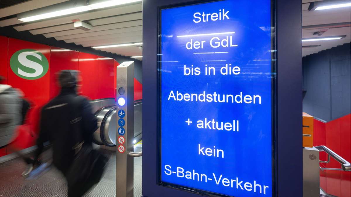 GDL-Streik der Lokführer: So sieht der Notfahrplan  für Stuttgart und die Region aus