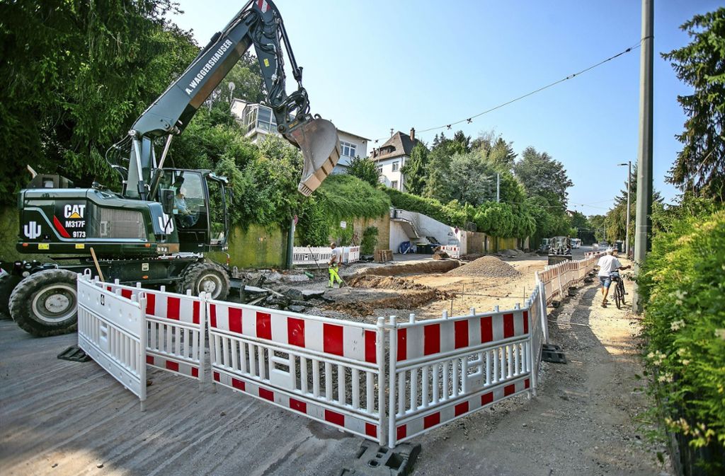 Sanierung im Zeitplan – Guter Fortschritt in Hirschlandstraße: Zollbergstraße bald fertig