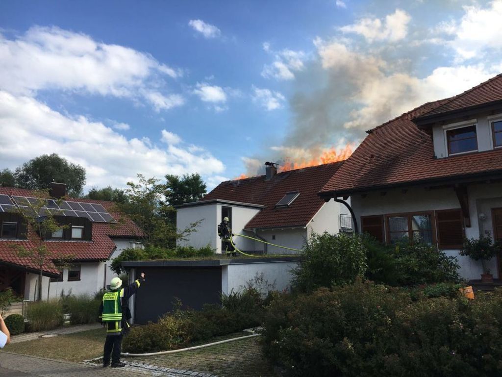 30.8.2016 In Kirchheim hat das Haus des Landrats vom Kreis Esslingen gebrannt.