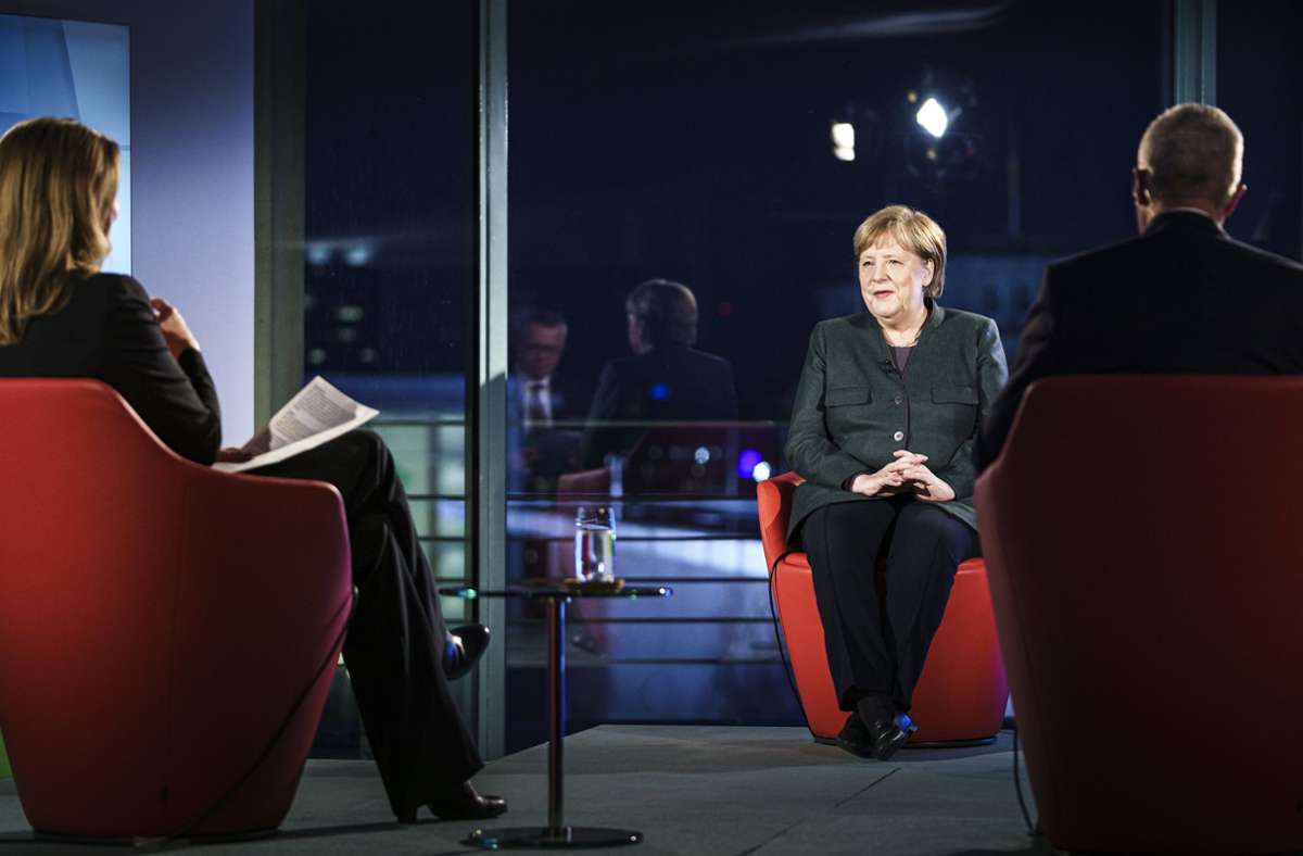 ARD-Sendung Farbe bekennen: Angela Merkel dämpft Erwartungen zu Corona-Lockerungen