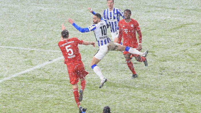 Gute Laune im Schnee – Hertha BSC trainiert bei Minusgraden