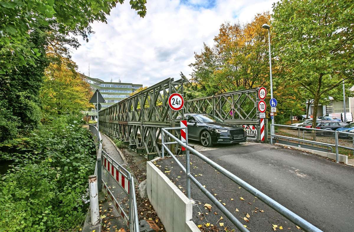 Baustellen in Esslingen: Pulverwiesenbrücke soll bis 2022 erneuert werden