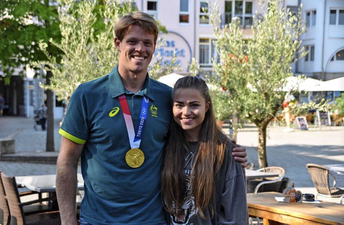 Olympiasieger in Wernau: Die Goldmedaille reist mit