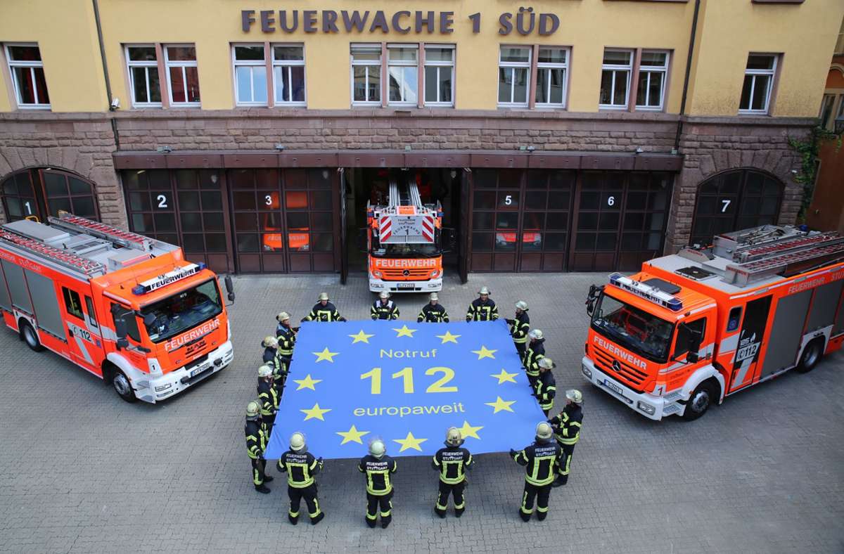 Die Stuttgarter Feuerwehr hat sich in den vergangenen Jahren einiges einfallen lassen, um die europaweite Notrufnummer 112 zu bewerben.