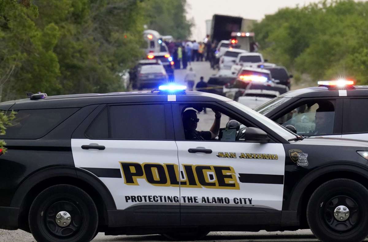 51 Menschen sind in einem Lkw in Texas aufgefunden worden. Foto: dpa/Eric Gay