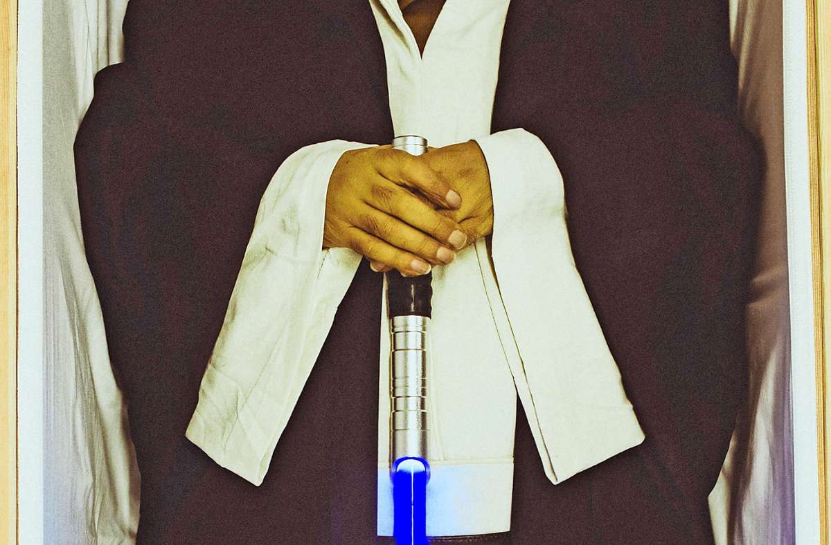 Das Laserschwert des  Jedi-Ritters Obi-Wan Kenobi als Grabbeigabe