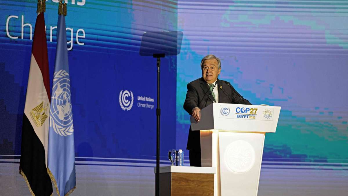Weltklimakonferenz  in Ägypten: UN-Chef warnt: „Sind auf dem Highway zur Klimahölle“