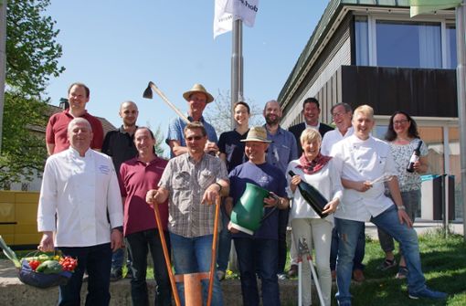Eingespieltes Team: Die Organisatoren des Weindorfs Weinstadt ziehen wieder vier Tage lang an einem Strang. Foto: Baur/oh -  Baur/oh