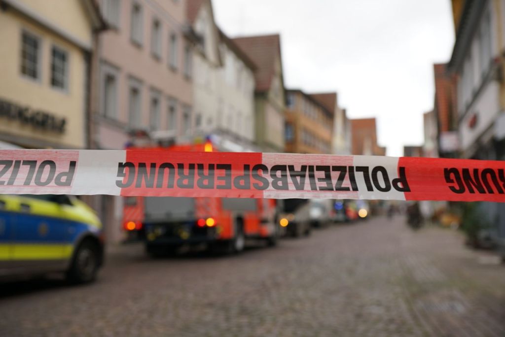 9.12.2019 In der Esslinger Küferstraße wurde ein Gasleitung angebohrt