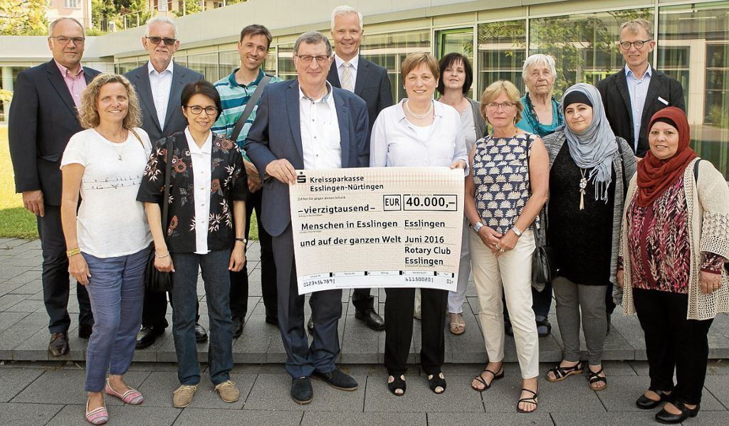 ESSLINGEN:  Rotary Club unterstützt verschiedene Projekte in der Stadt, im Landkreis und in der Welt mit mehr als 40 000 Euro: Damit kleine und große Wünsche wahr werden