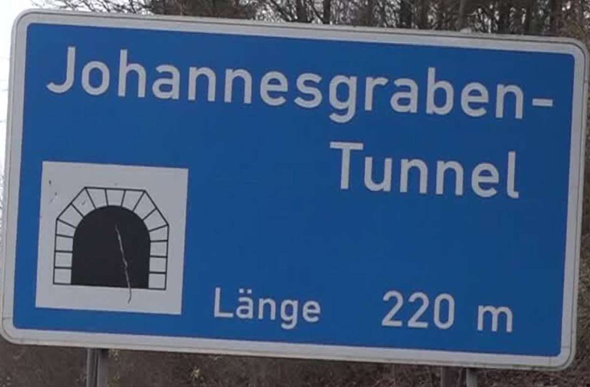 Ferienbaustellen in Stuttgart: Johannesgrabentunnel teilweise gesperrt