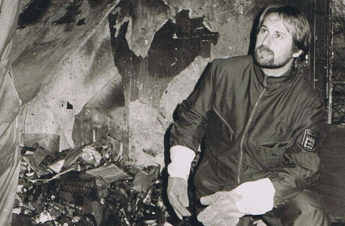 Brandermittler Helmut Hagner in den 90ern.