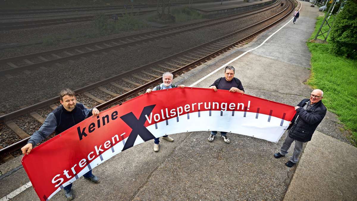 Bündnis gegen Streckensperrung Waiblingen/Stuttgart: Große Fans und Kritiker der Bahn