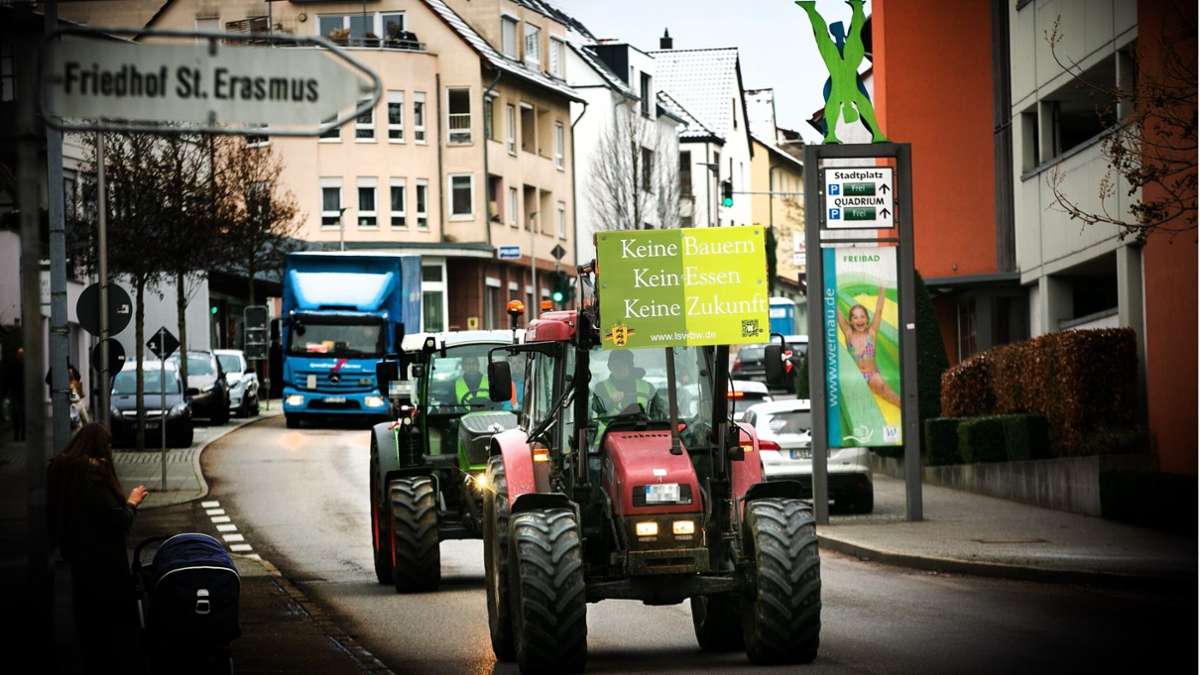 Verkehr im Kreis Esslingen: Polizei erwartet am Dienstag Staus wegen Bauern-Demo