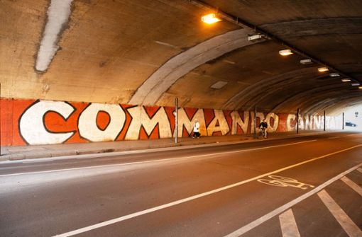 Ultra-Graffiti im Tunnel beim Cannstatter Carré Foto: Lichtgut/Leif Piechowski