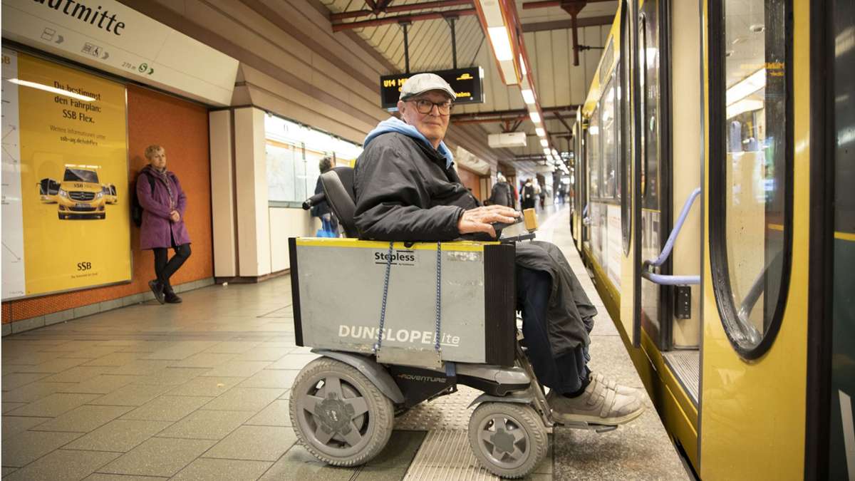 Barrierefreie Stadtbahn-Haltestellen?: Rampen für Rollstuhlfahrer zum Teil wieder abgebaut