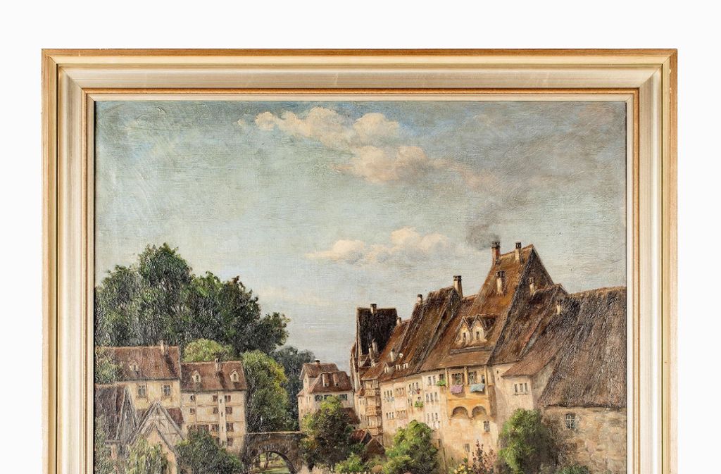 Stadtmuseum präsentiert ein Ölgemälde der 1898 gestorbenen Malerin Julie Textor: Romantisierender Blick auf die Stadt