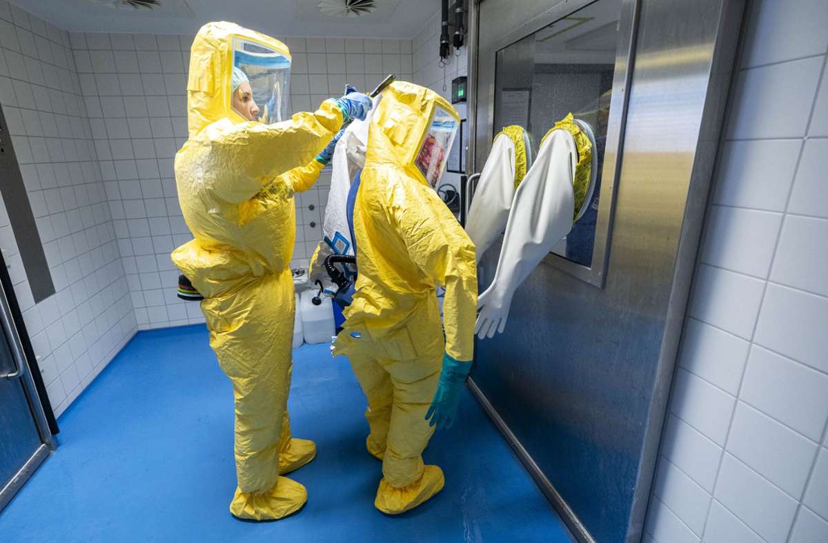 Abgeschottete Station in Stuttgart: Wo Patienten mit gefährlichen Viruserkrankungen versorgt werden