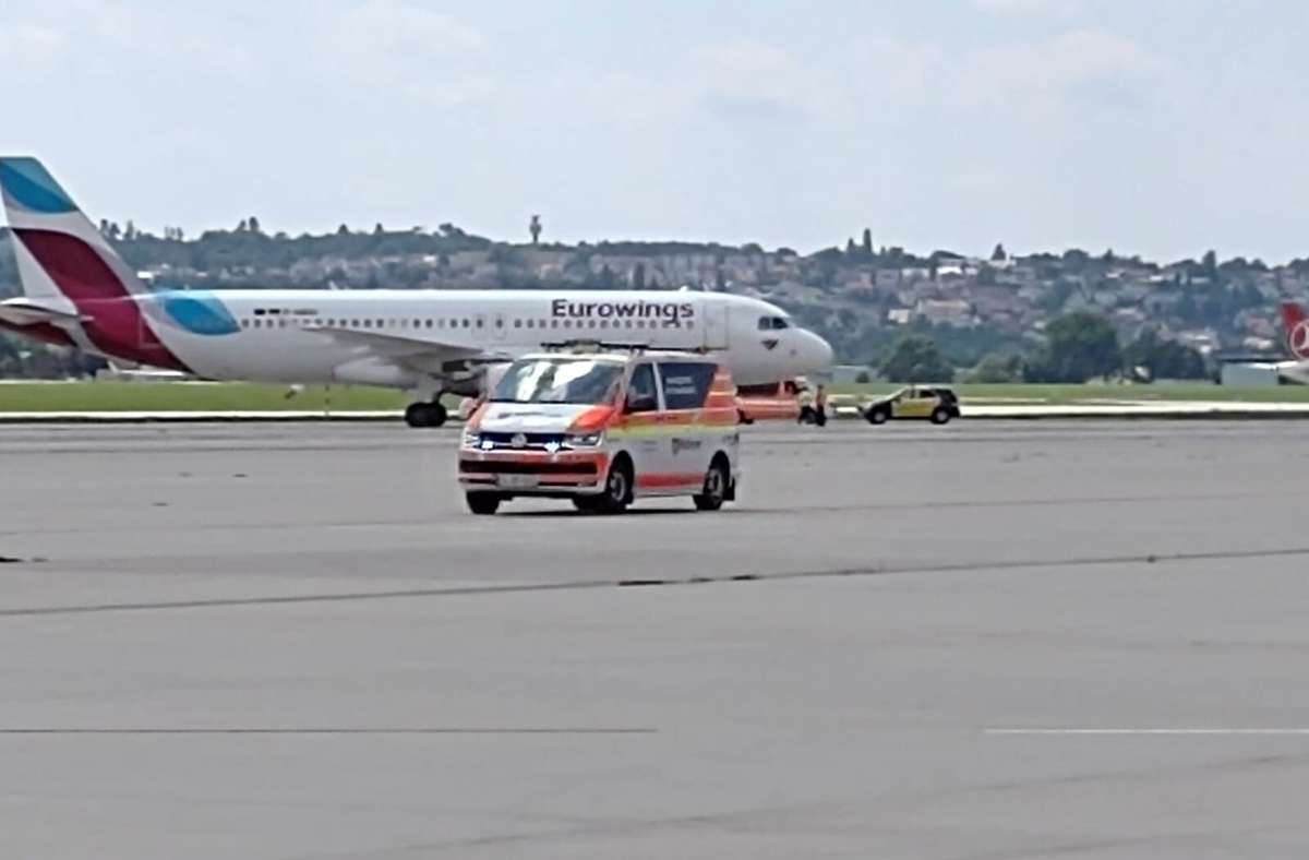 Einsatz am Flughafen: Maschine legt Notstopp in Stuttgart ein