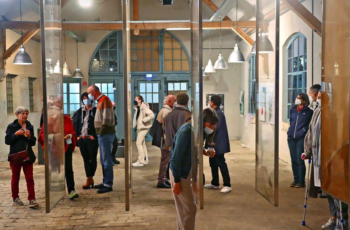 Die   Ausstellung der Stipendiatin und der Stipendiaten   hat Gäste aus der ganzen Region  in die Alte Steingießerei geführt. Foto:  