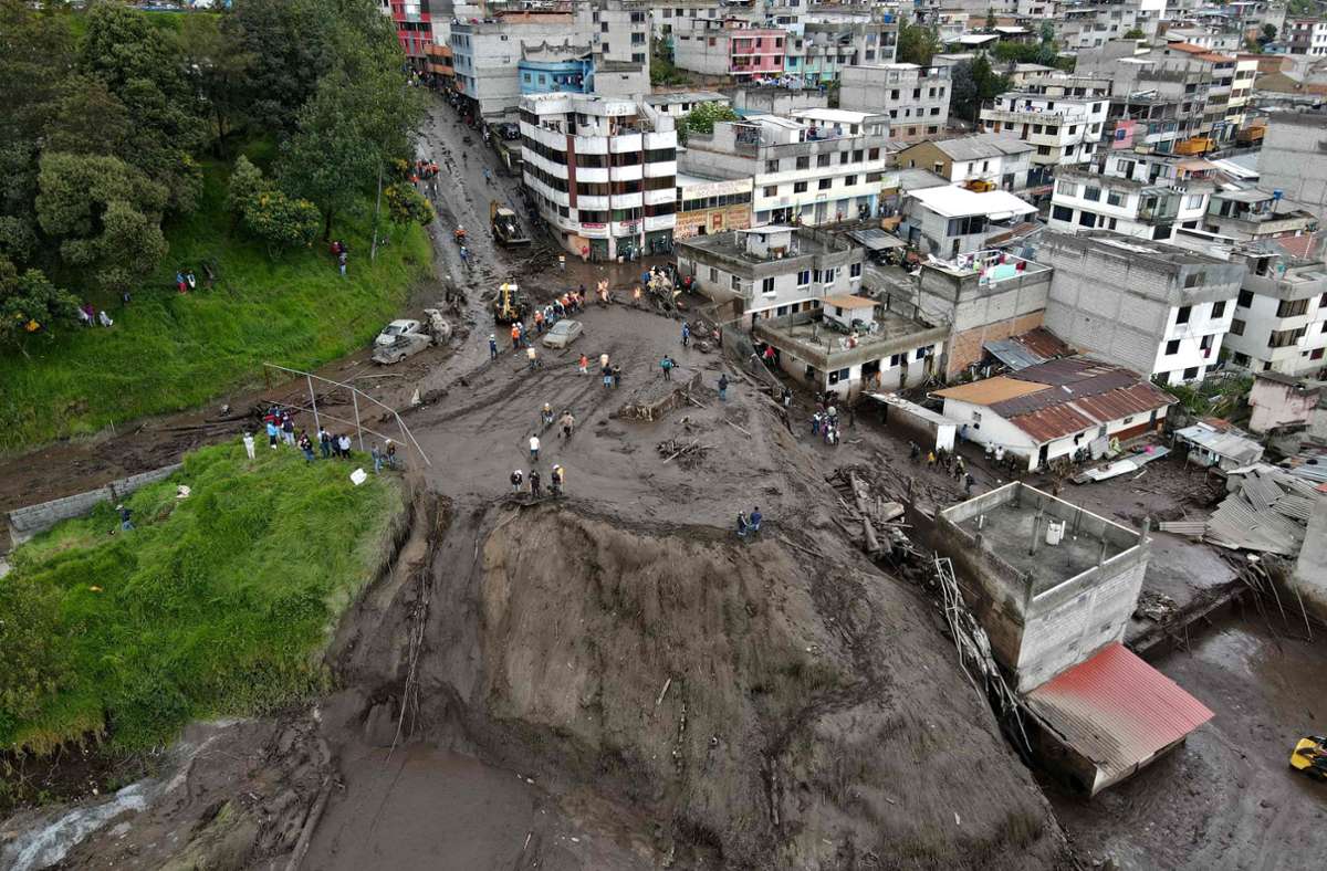 Ecuador: Mindestens 21 Menschen sterben bei Erdrutsch