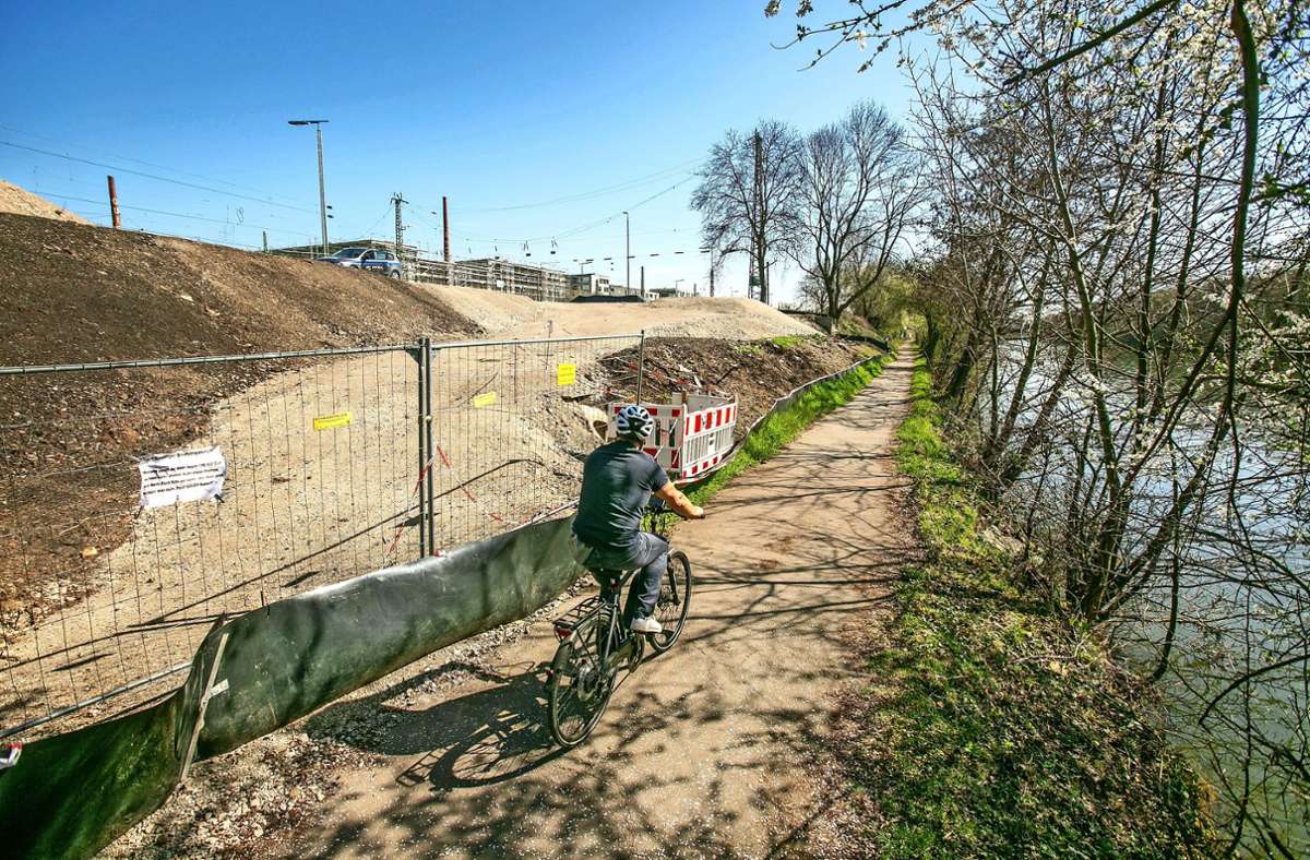 Esslingen: Neckaruferpark nimmt Form an