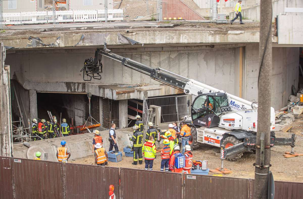 Arbeitsunfall in Stuttgart: Mann kommt in Baustelle des Leuzetunnels ums Leben