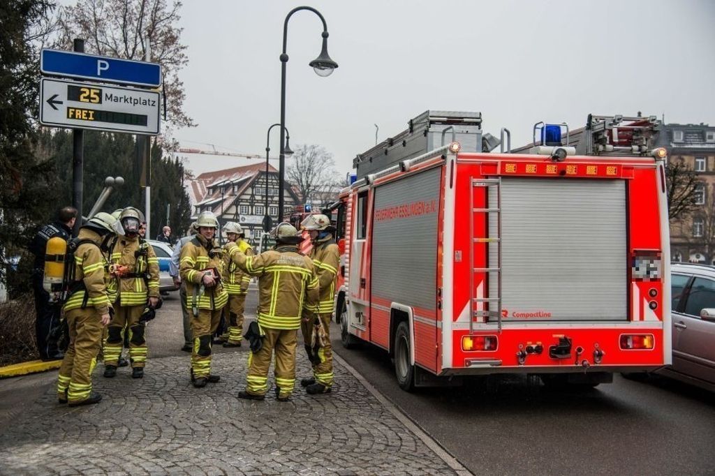 24.01.2017 Gasaustritt an Fahrzeug in Esslinger Tiefgarage