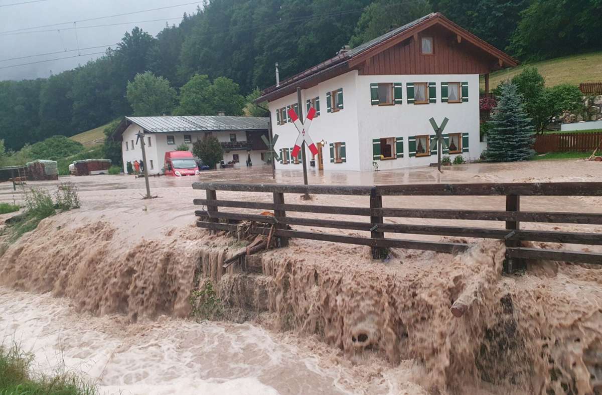 Hochwasserkatastrophe in Deutschland: Schwere  Unwetter treffen Bayern und Sachsen