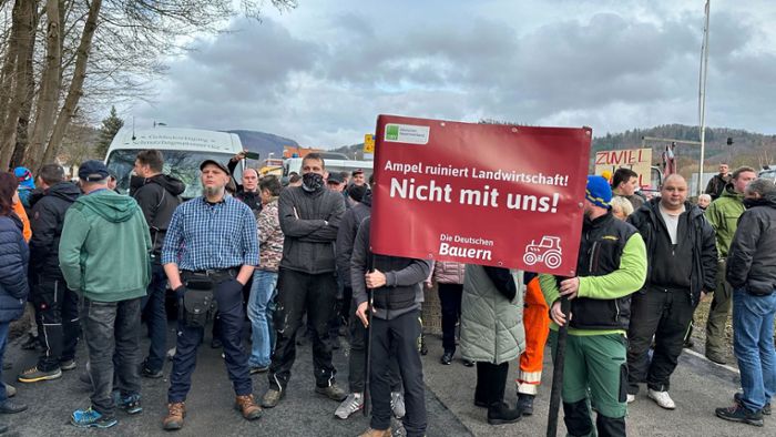 Bauernprotest bei Habeck-Besuch in Thüringen