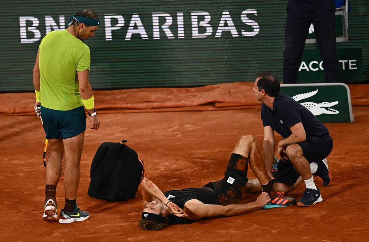 Verletzungsschock bei den French Open: Drama um Zverev im Halbfinale gegen Nadal