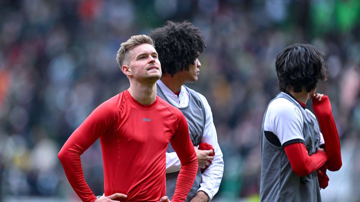 Die Enttäuschung war groß bei VfB-Linksfuß Maximilian Mittelstädt nach der Niederlage in Bremen.