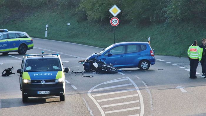 Motorradfahrer stirbt nach Kollision